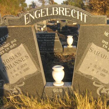 ENGELBRECHT Josias Johannes 1935-1986 &amp; Sarah-Ann 1931-1991
