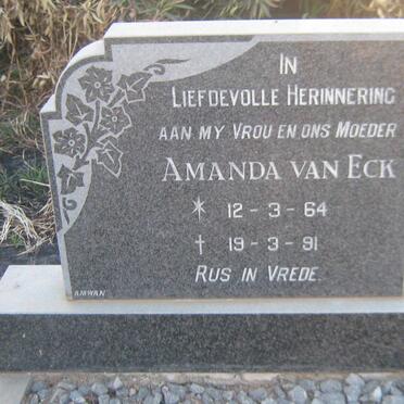 ECK Andries Johannes Stefanus, van 1960-2006 &amp; Amanda 1964-1991 