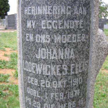 ELLIS Johanna Lodewickes 1910-1974