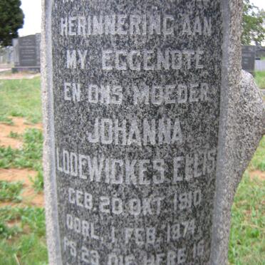ELLIS Johanna Lodewickes 1910-1974