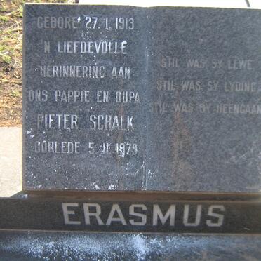 ERASMUS Pieter Schalk 1913-1979