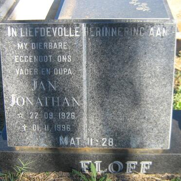 ELOFF Jan Jonathan 1926-1996