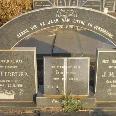 FERREIRA D. 1912-1996 &amp; J.M. SWART 1910-1985