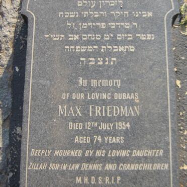 FRIEDMAN Max -1954