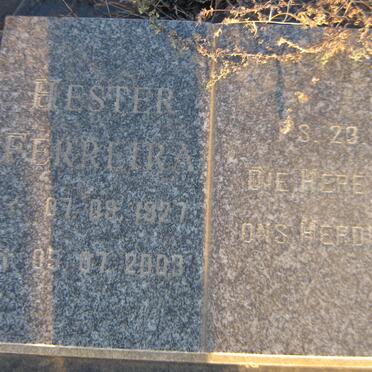 FERREIRA Hester 1927-2003