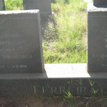 FERREIRA Johan Theodorus 1894-1979 &amp; Elizabeth Dorothea MENTZ 1893-1967