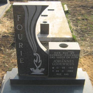 FOURIE Johannes Lodewicus 1916-1990