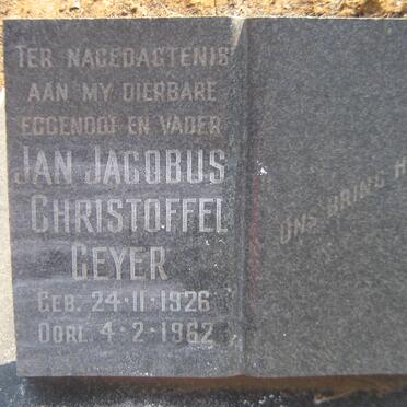 GEYER Jan Jacobus Christoffel 1926-1962