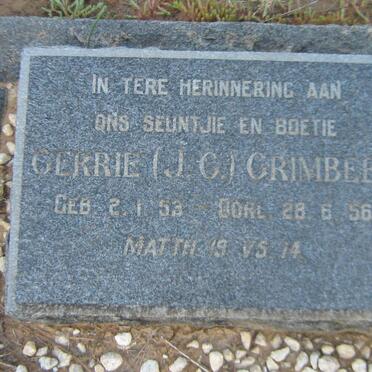 GRIMBEEK J.G. 1953-1956