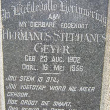 GEYER Hermanus Stephanus 1902-1956