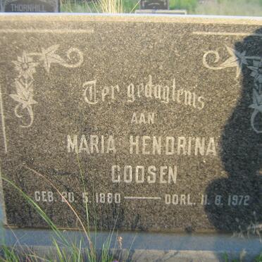 GOOSEN Maria Hendrina 1880-1972