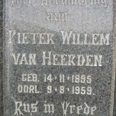 HEERDEN Pieter Willem, van 1895-1959