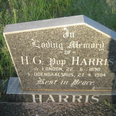 HARRIS H.G. 1890-1984