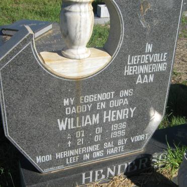 HENDERSON William Henry 1936-1995