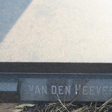 HEEVER Susanna Jacoba, van den 1933-2005