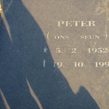 HURN Peter 1921-1988 &amp; Anna 1932-1999 :: HURN Peter 1952-1977