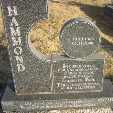 HAMMOND Johannes Paul 1968-2008