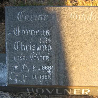 HOVENER Cornelia Christina nee VENTER 1966-1991