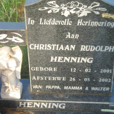 HENNING Christiaan Rudolph 2001-2002