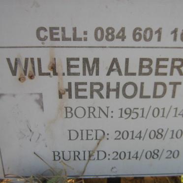 HERHOLDT Willem Albertus 1951-2014