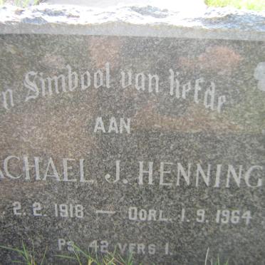HENNING Machael J. 1918-1964