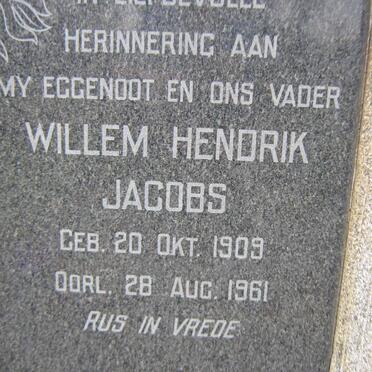 JACOBS Willem Hendrik 1909-1961