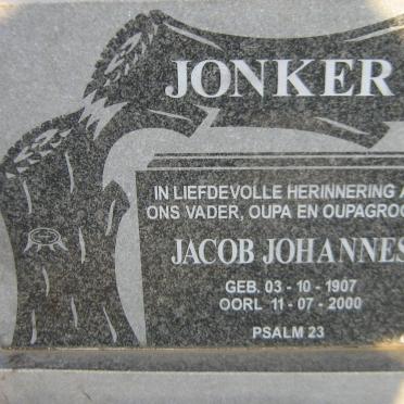 JONKER Jacob Johannes 1907-2000