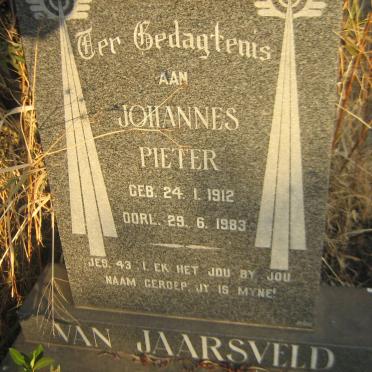 JAARSVELD Johannes Pieter, van 1912-1983