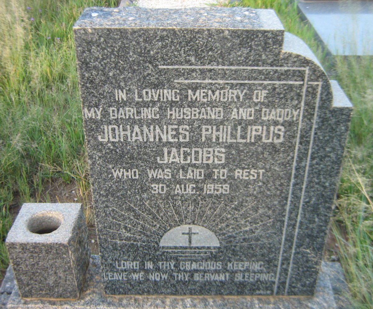 JACOBS Johannes Phillipus -1959