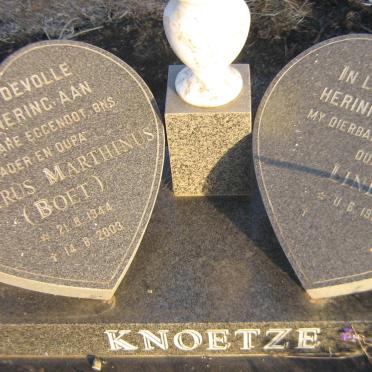 KNOETZE Casparus Marthinus 1944-2003 &amp; Linda 1954-