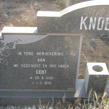 KNOETZE Gert 1888-1975 &amp; Sarah 1893-