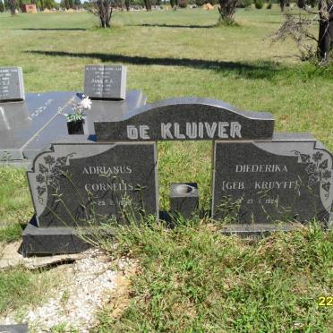 KLUIVER Adrianus Cornelis, de 1920-? &amp; Diederika KRUYFF 1924-2000