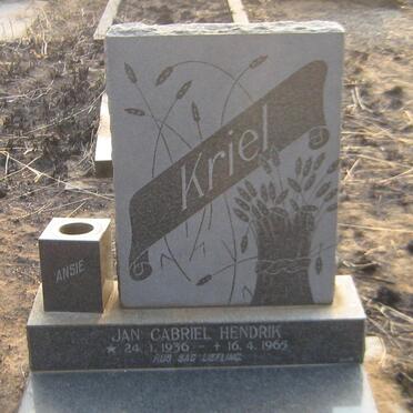 KRIEL Jan Gabriel Hendrik 1936-1965