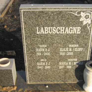 LABUSCHAGNE Harm P.J. 1914-2000 &amp; Elsjé M. ELOFF 1918-2005