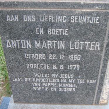 LOTTER Anton Martin 1960-1970