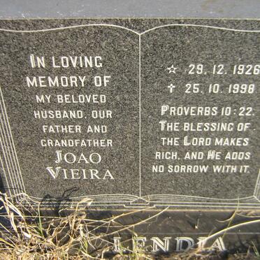 LENDIA Joao Vieira 1926-1998