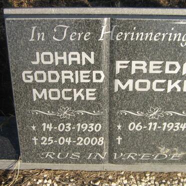 MOCKE Johan Godried 1930-2008 &amp; Freda 1934-