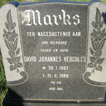 MARKS David Johannes Hercules 1907-1980
