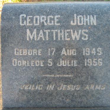 MATTHEWS George John 1949-1956