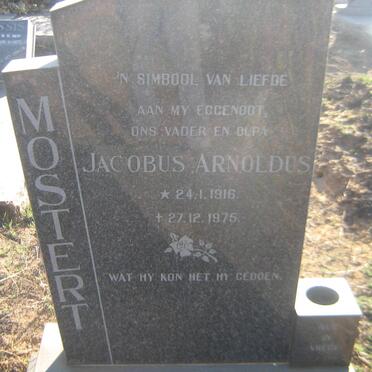 MOSTERT Jacobus Arnoldus 1916-1975