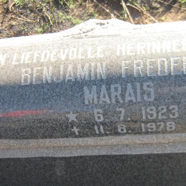 MARAIS Benjamin Fredeman 1923-1978
