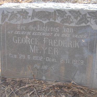 MEYER George Frederik 1902-1959