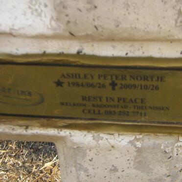 NORTJE Ashley Peter 1984-2009