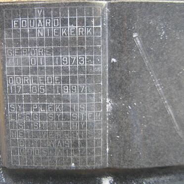 NIEKERK Eduard, van 1973-1997