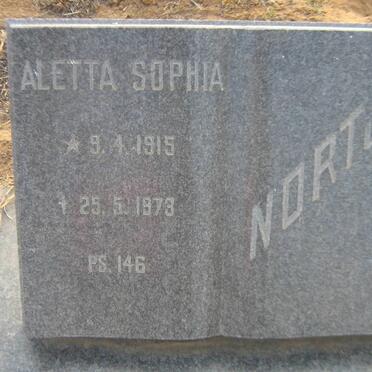 NORTJE Aletta Sophia 1915-1973