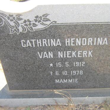 NIEKERK Cathrina Hendrina, van 1912-1978