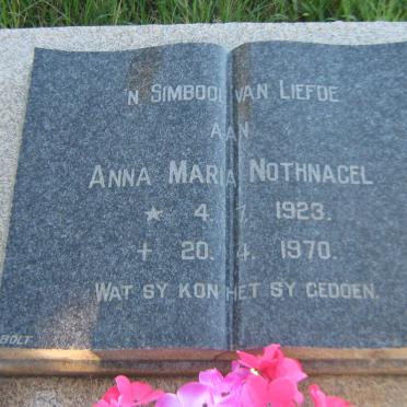 NOTHNAGEL Anna Maria 1923-1970