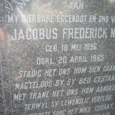 NEL Jacobus Frederick 1896-1965
