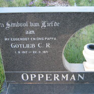 OPPERMAN Gotlieb C.R. 1917-1971