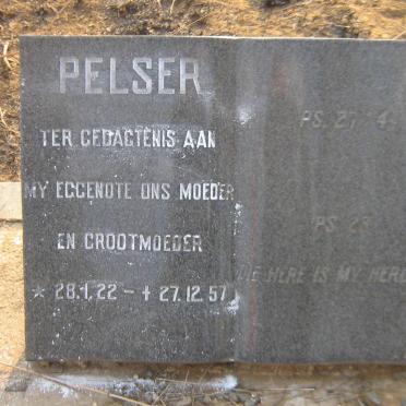 PELSER 1922-1957